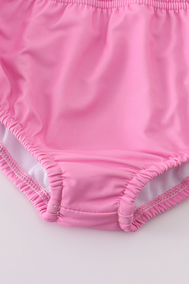 Blushing rose garden print girl 2pc swimsuit - Giggles with Grace