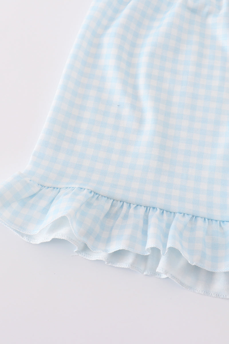Blue jesus loves me this I know smocked set - Giggles with Grace