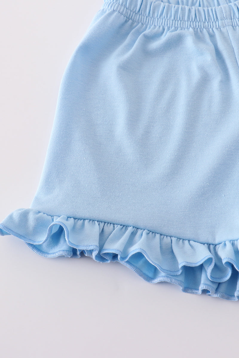 Pink plaid bow print gingham shorts set - Giggles with Grace