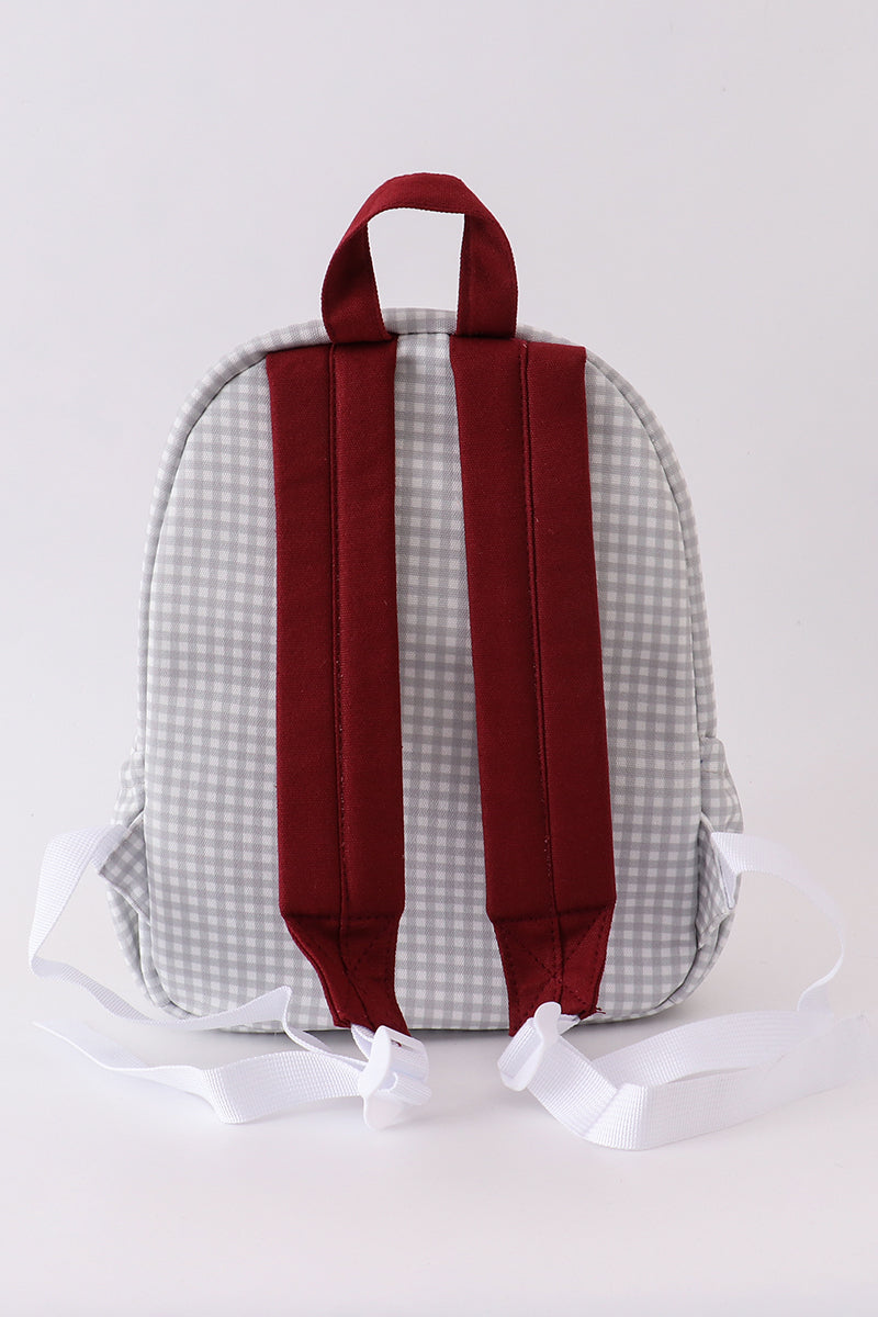 Mississippi bulldogs embroidery ruffle backpack - Giggles with Grace
