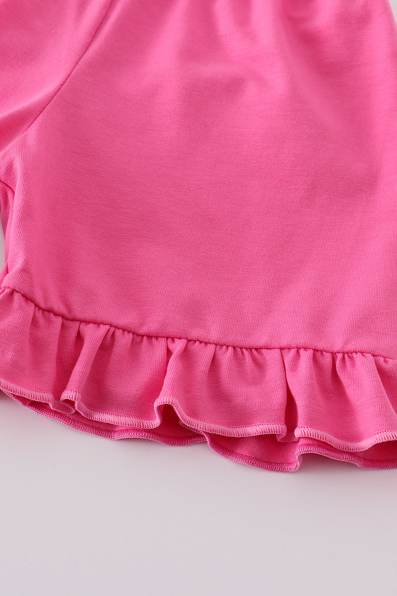 Blue blossom charm smocked girl set - Giggles with Grace