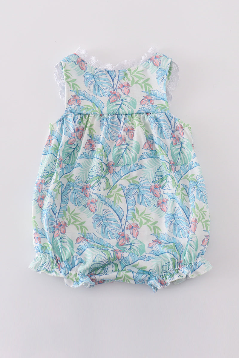 Tropical rainforest plant print bubble - Giggles with Grace