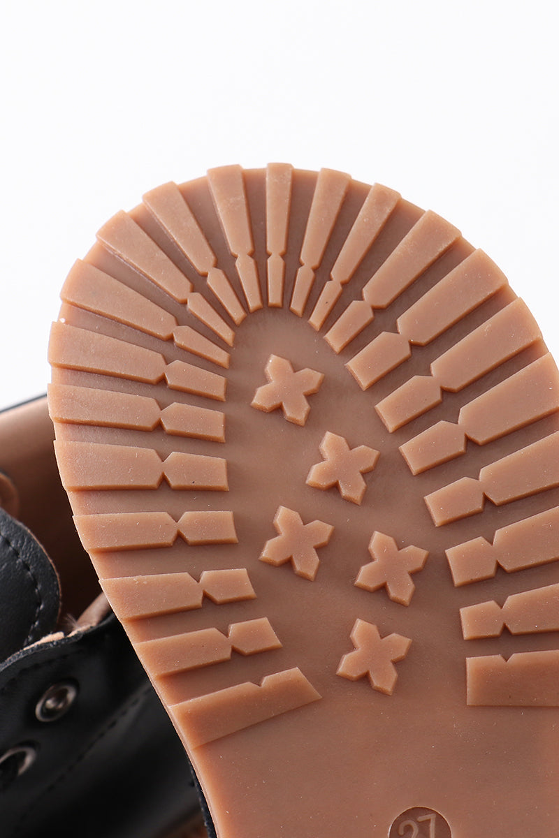 Black lace up bootie - Giggles with Grace