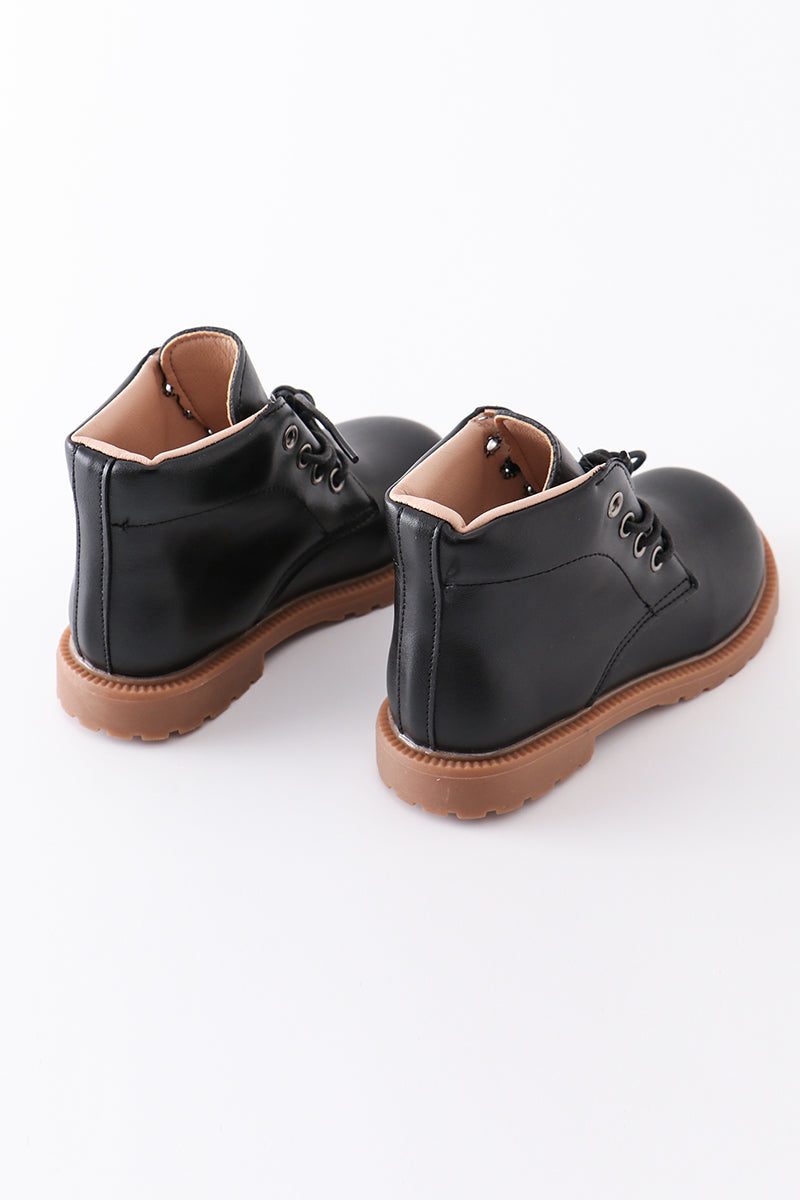 Black lace up bootie - Giggles with Grace