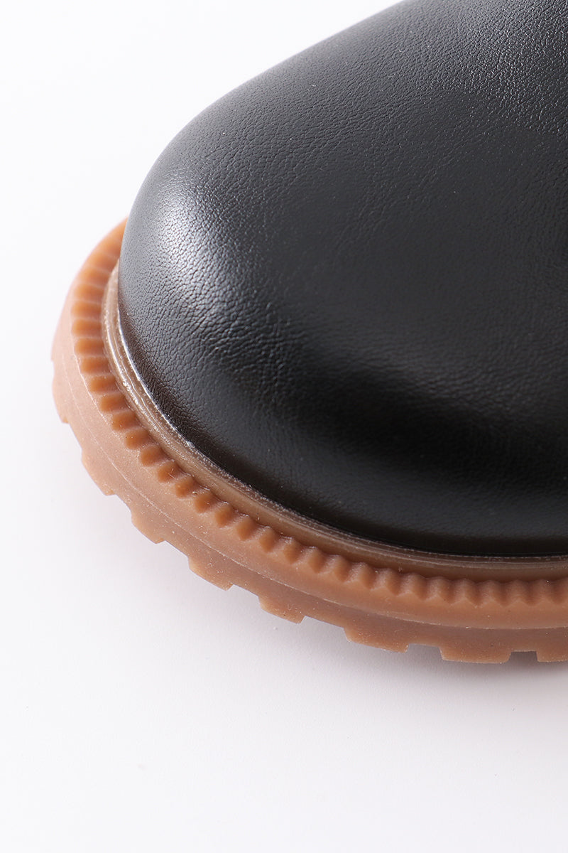 Black lace up bootie - Giggles with Grace