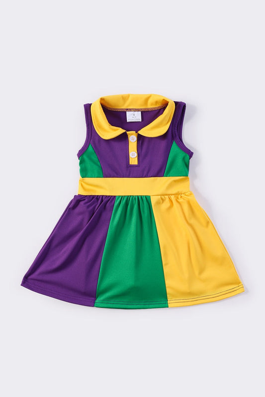 Mardi gras tennis girl dress - Giggles with Grace