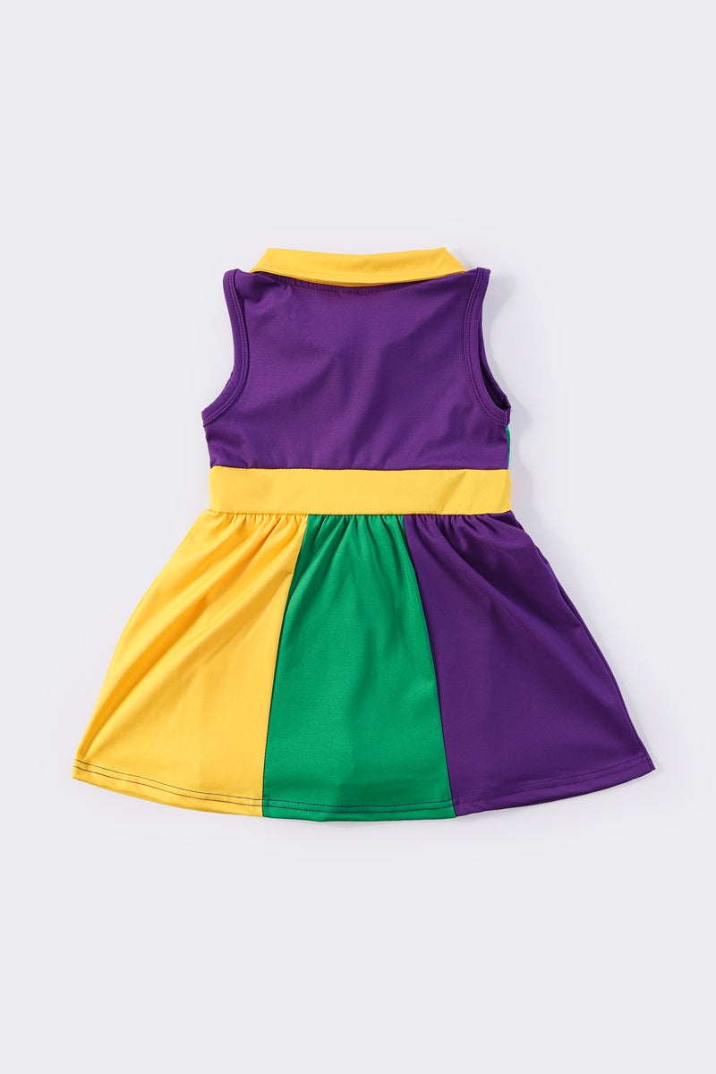 Mardi gras tennis girl dress - Giggles with Grace