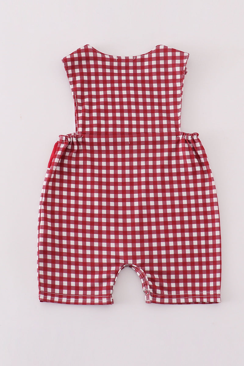 Alabama embroidery boy gingham jonjon - Giggles with Grace