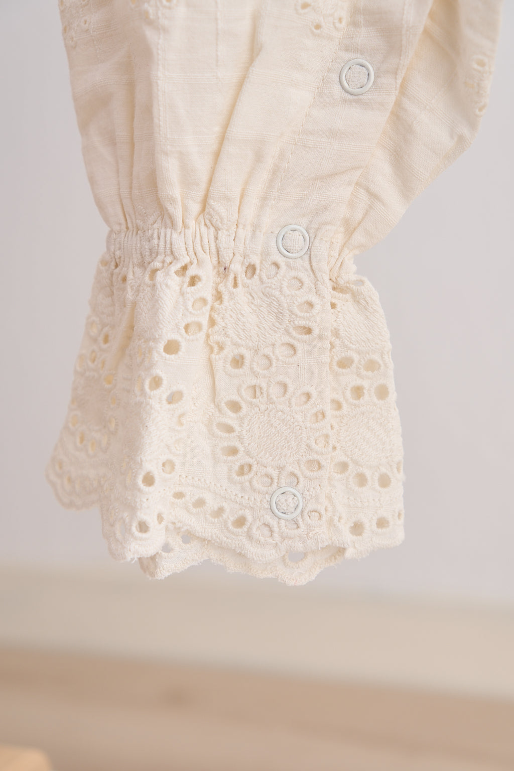White hand embroidery floral lace jumpsuit - Giggles with Grace
