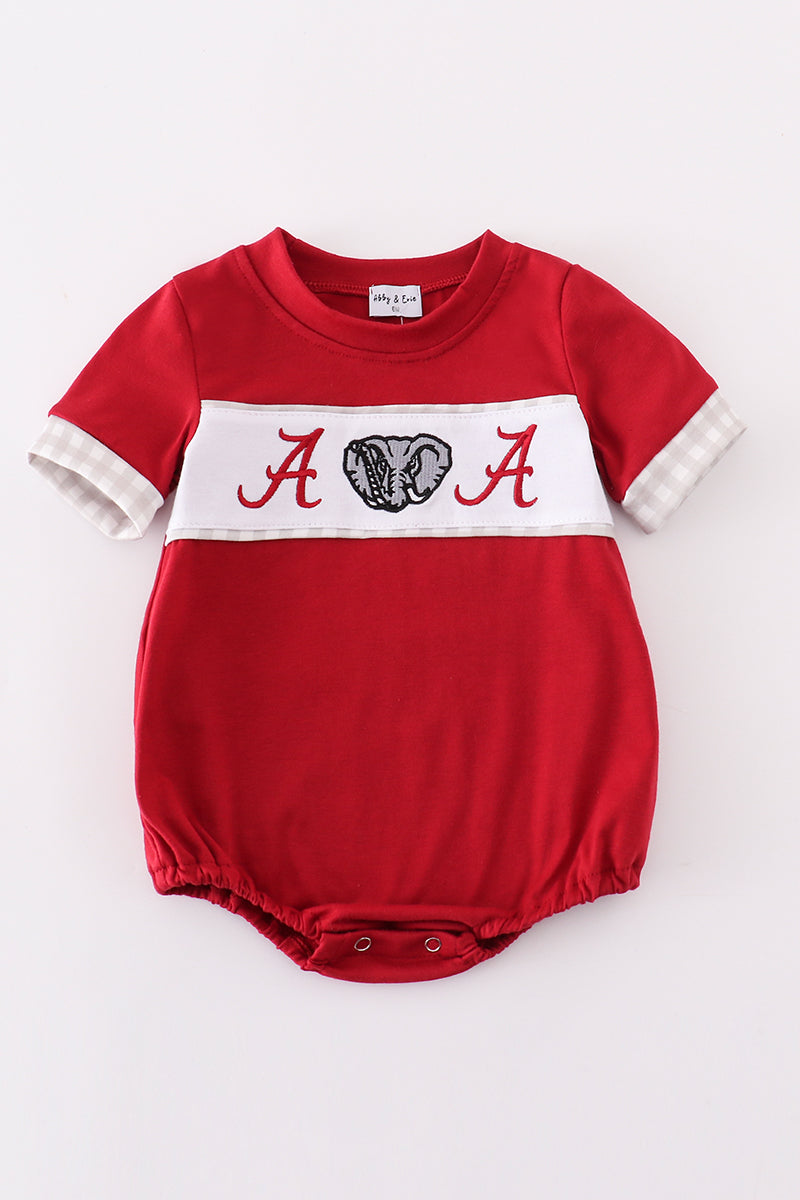 Alabama embroidery boy bubble - Giggles with Grace