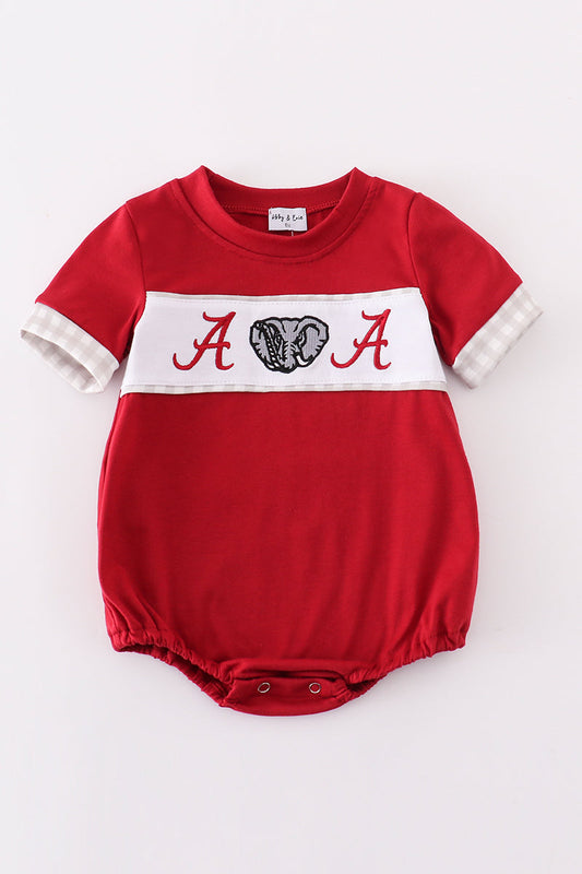 Alabama embroidery boy bubble - Giggles with Grace