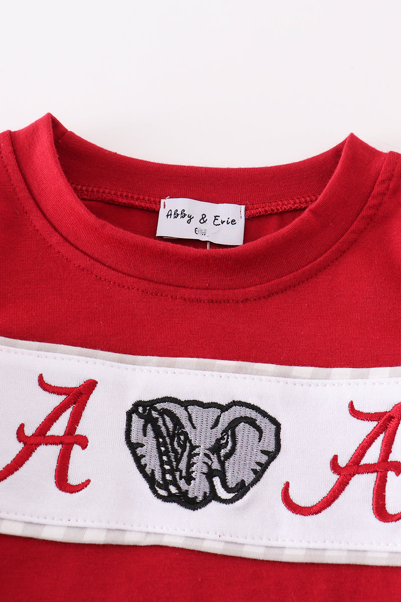 Alabama embroidery boy bubble - Giggles with Grace