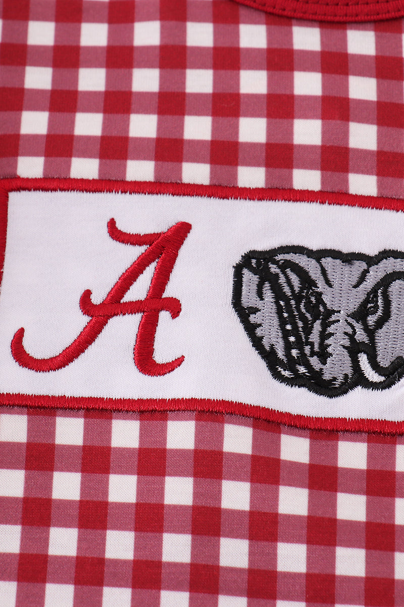 Alabama embroidery girl bloomer set - Giggles with Grace