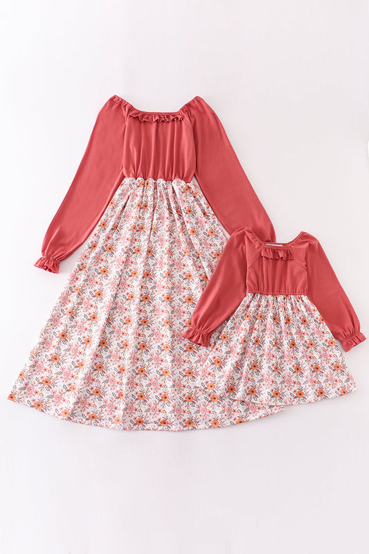 Floral print mom dress - Giggles with Grace
