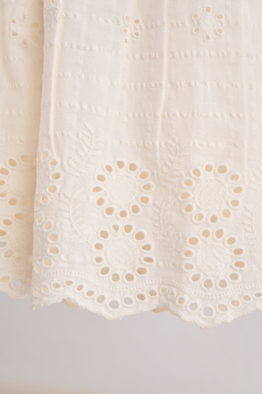White hand embroidery lace dress - Giggles with Grace