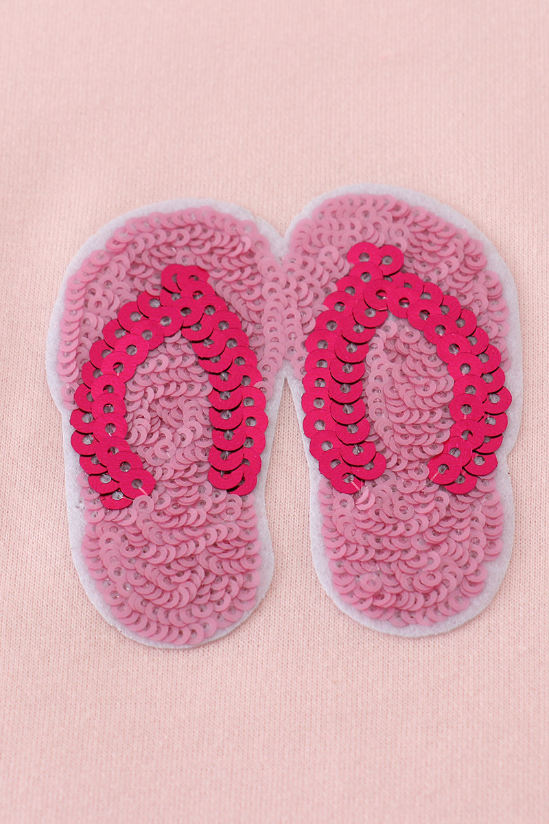 Pink slipper sequin mom&me dress - Giggles with Grace