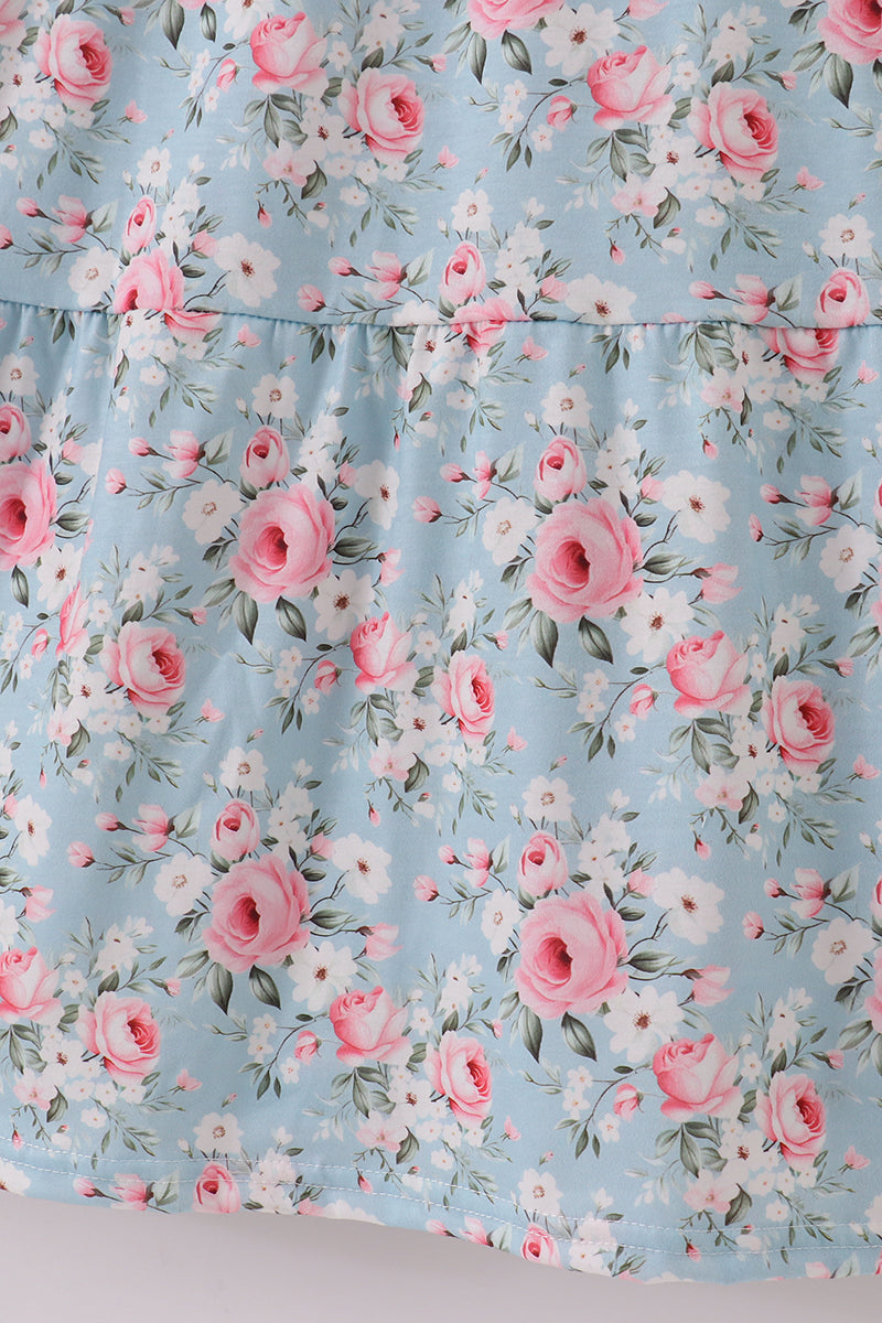 Petal perfection print mom dress - Giggles with Grace