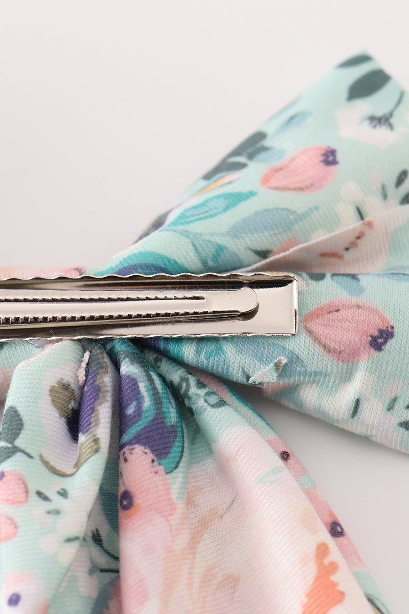 Green garden serenity print girl sailor bow - Giggles with Grace
