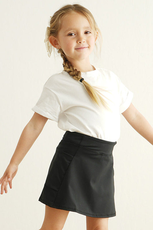 Black active sporty girl skirt - Giggles with Grace