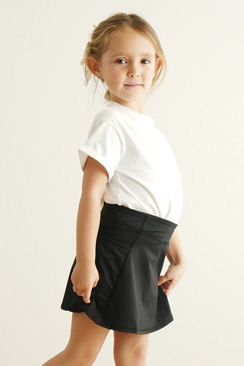 Black active sporty girl skirt - Giggles with Grace