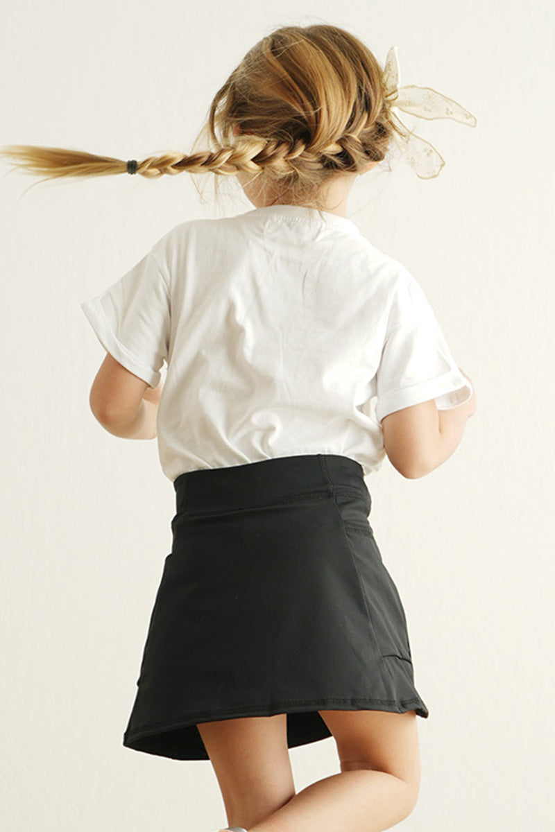 Black active sporty girl skirt - Giggles with Grace
