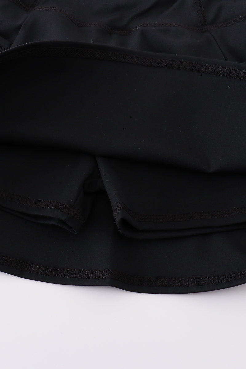 Black active sporty girl skirt - Giggles with Grace