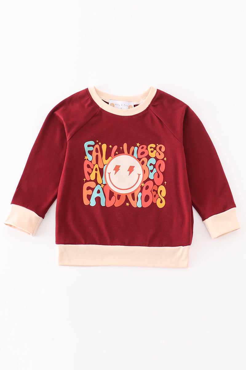 Autumn smile boy top - Giggles with Grace