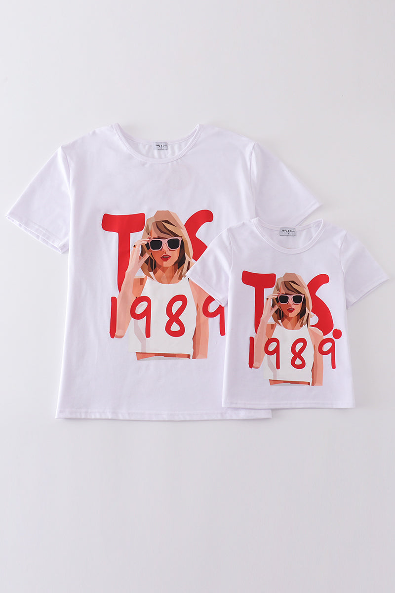 White music fan print mom&me top - Giggles with Grace