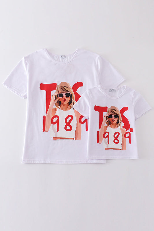 White music fan print mom&me top - Giggles with Grace
