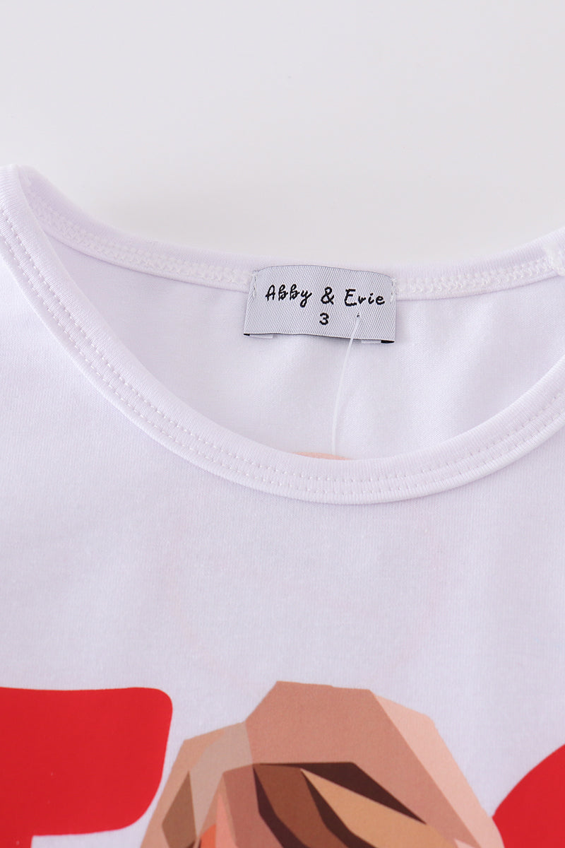 White music fan print mom&me top - Giggles with Grace