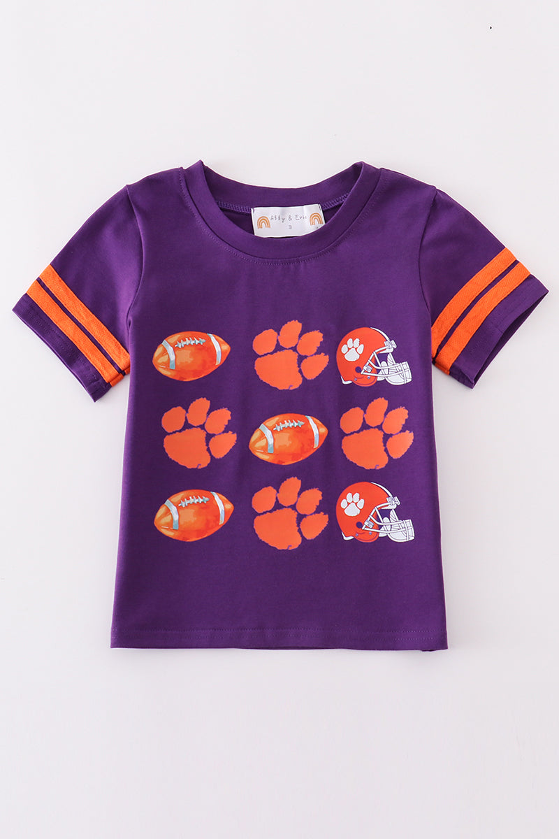 Clemson football boy top - Giggles with Grace
