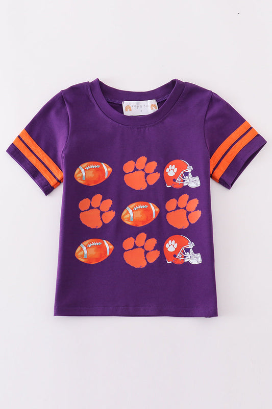 Clemson football boy top - Giggles with Grace