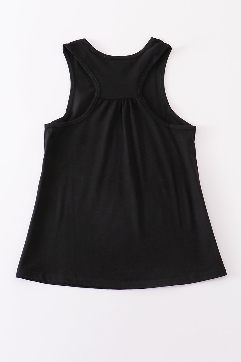 Black blank basic kids teens adult tank top - Giggles with Grace