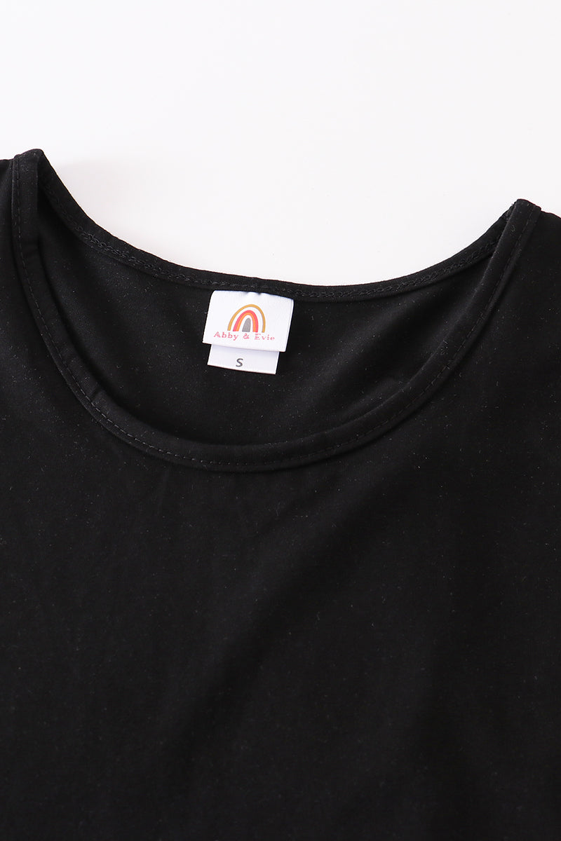 Black blank basic kids teens adult tank top - Giggles with Grace