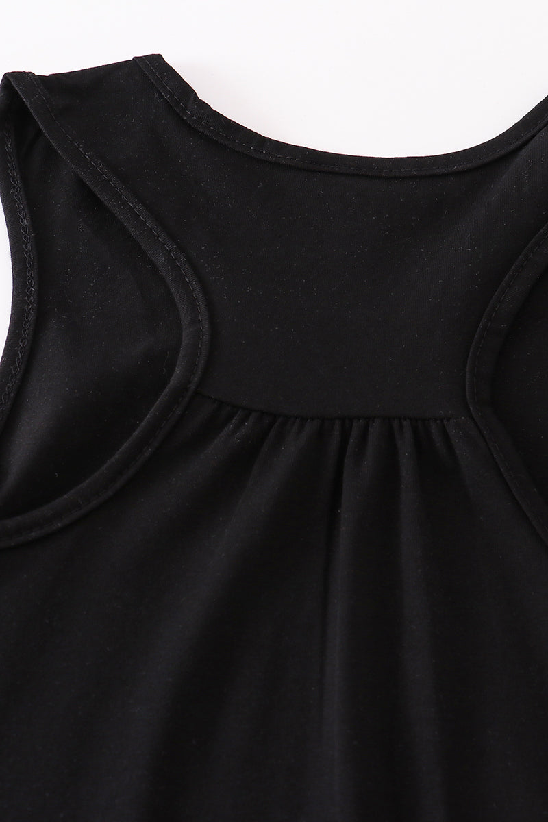 Black blank basic kids teens adult tank top - Giggles with Grace