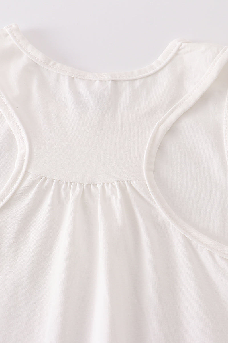White blank basic kids teens adult tank top - Giggles with Grace