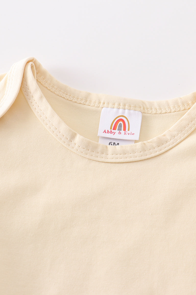 Beige blank basic t-shirt Adult Kids and baby bubble - Giggles with Grace