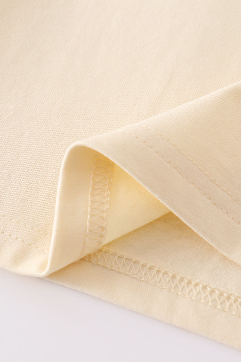 Beige blank basic t-shirt Adult Kids and baby bubble - Giggles with Grace