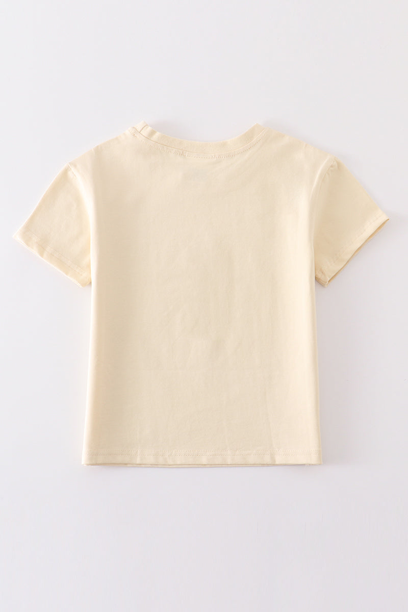 Beige blank basic t-shirt Adult Kids and baby bubble - Giggles with Grace