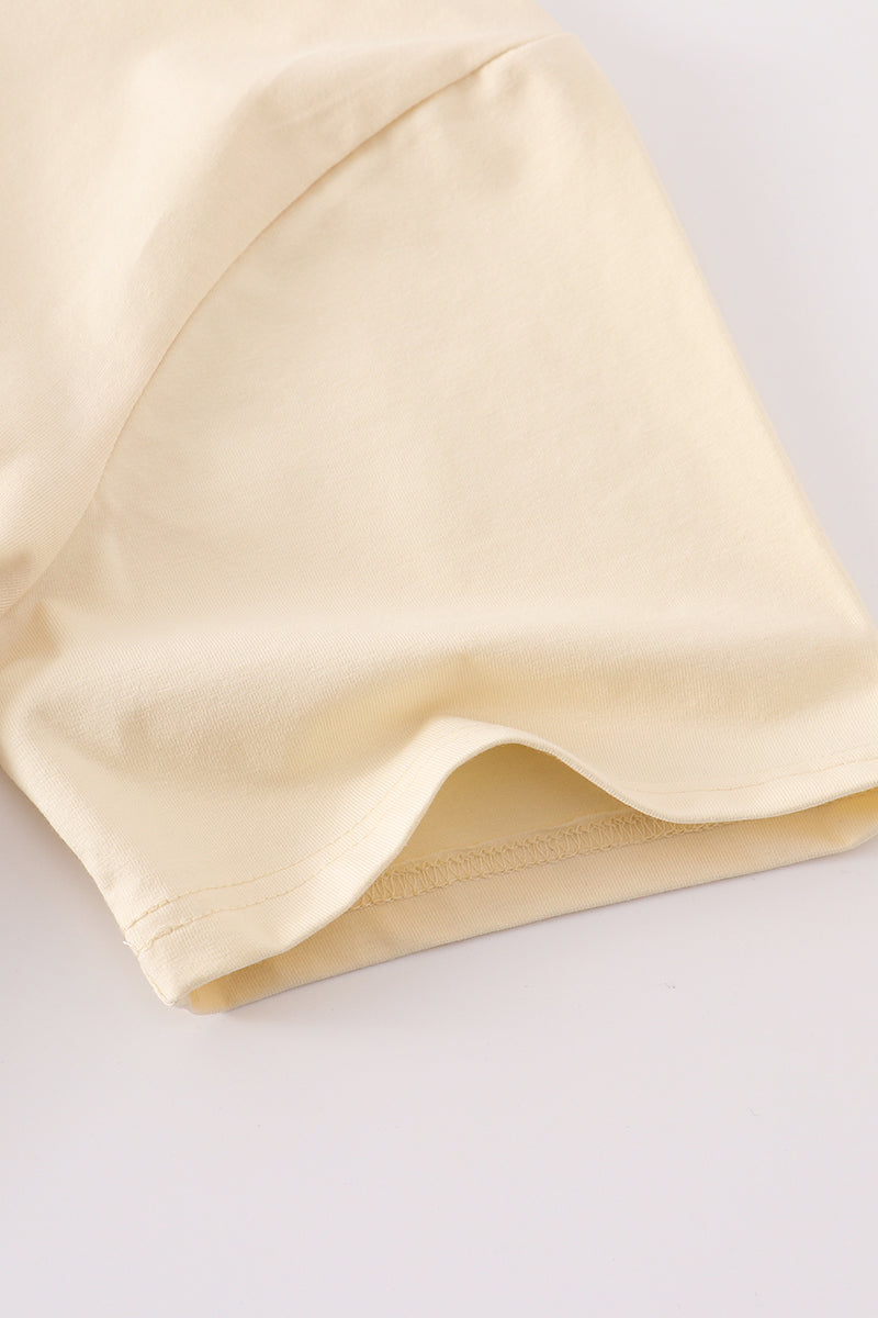 Beige blank basic t-shirt Adult Kids and baby bubble - Giggles with Grace