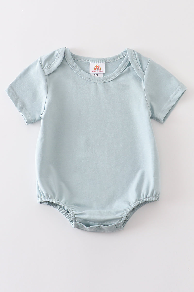 Blue blank basic t-shirt Adult Kids and baby bubble - Giggles with Grace