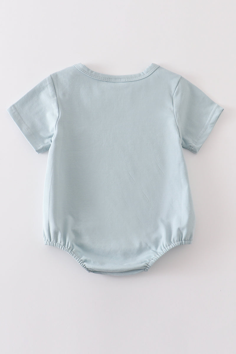 Blue blank basic t-shirt Adult Kids and baby bubble - Giggles with Grace